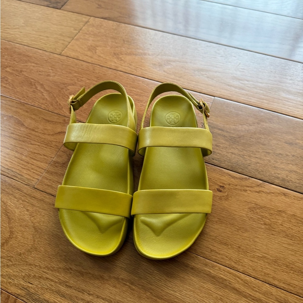 Tory Burch Yellow Sandals Minimalist Comfort